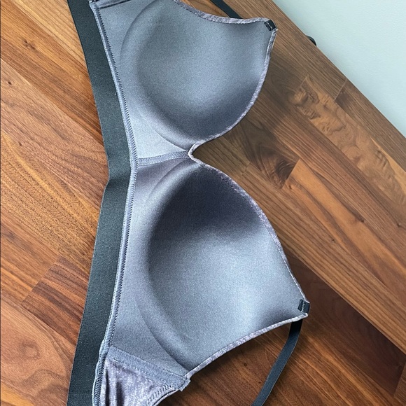 Bebe Blush & Charcoal Wireless Bra Set - Picture 6 of 11